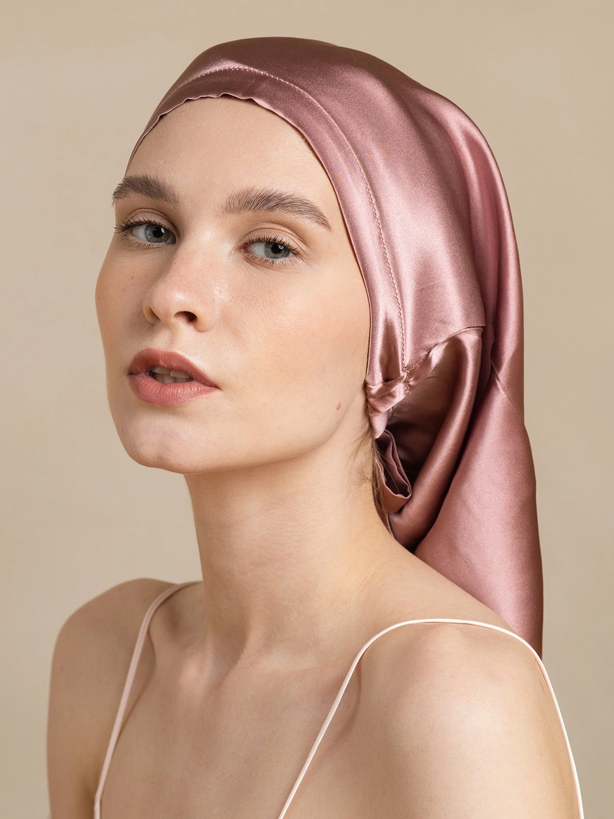 19Momme Pure Silk Elegant Long Sleep Cap