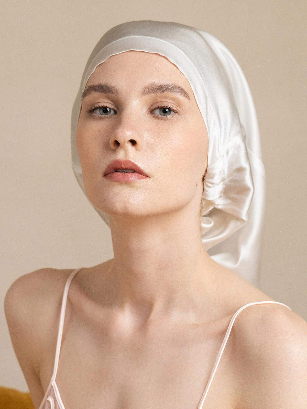 19Momme Pure Silk Elegant Long Sleep Cap
