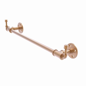 24" Towel Bar with Integrated Hooks, Brushed Bronze Finish