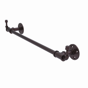 36" Towel Bar with Integrated Hooks, Antique Bronze Finish