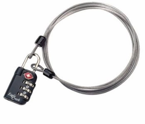 3-Dial TSA Lock & Cable