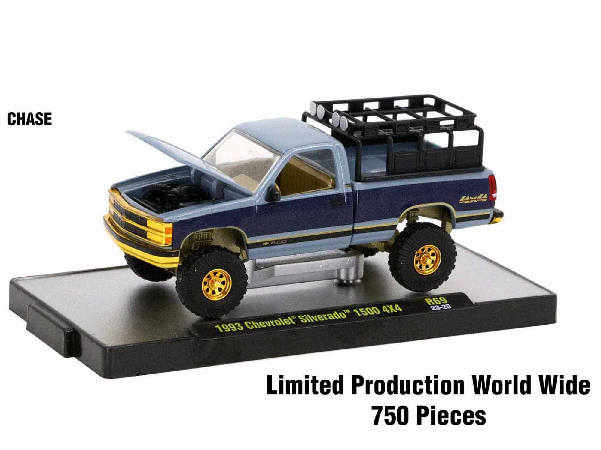 "Auto Meets" Set of 6 Cars IN DISPLAY CASES Release 69 Limited Edition 1/64 Diecast Model Cars by M2 Machines