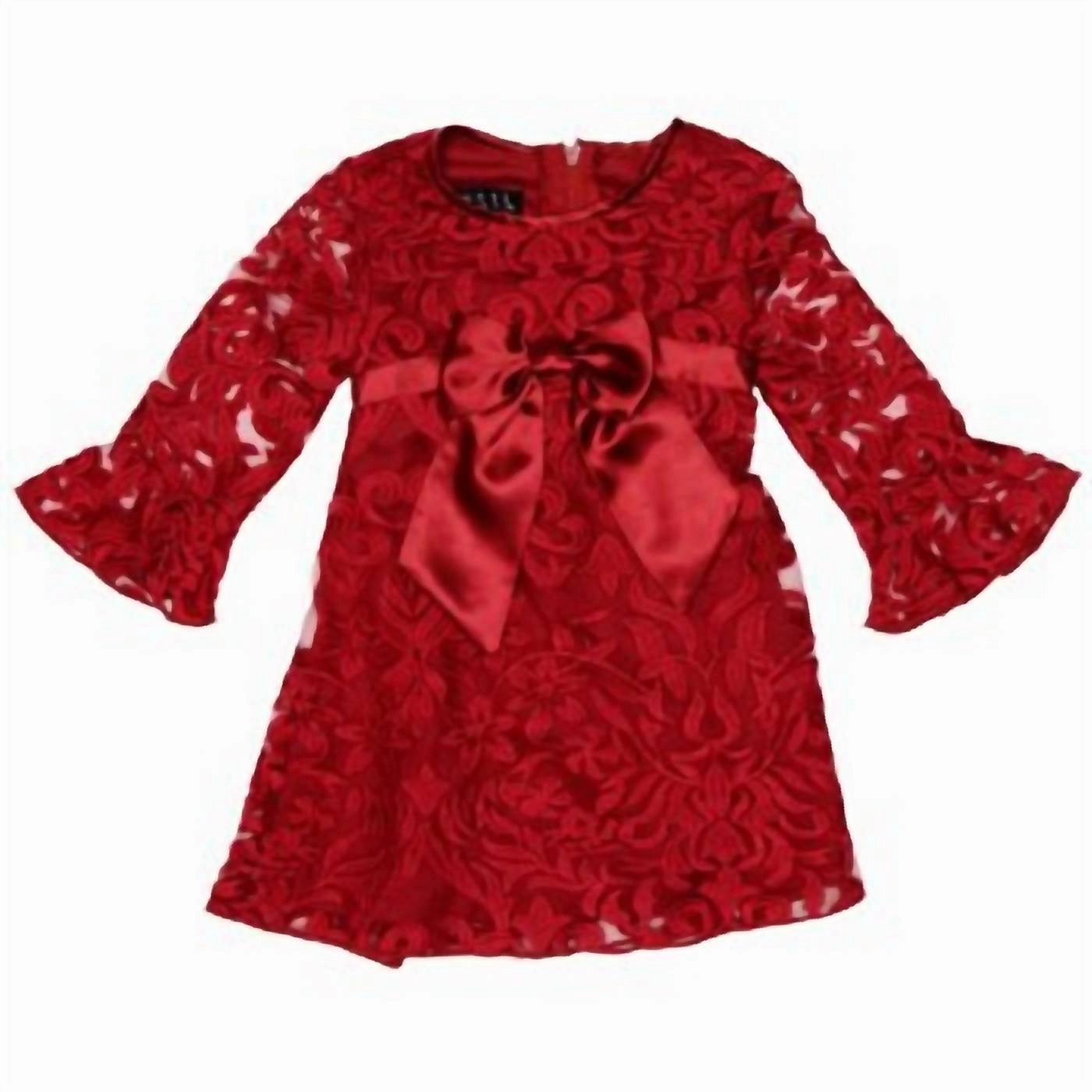"luxe" Baby And Toddler Dress In Red