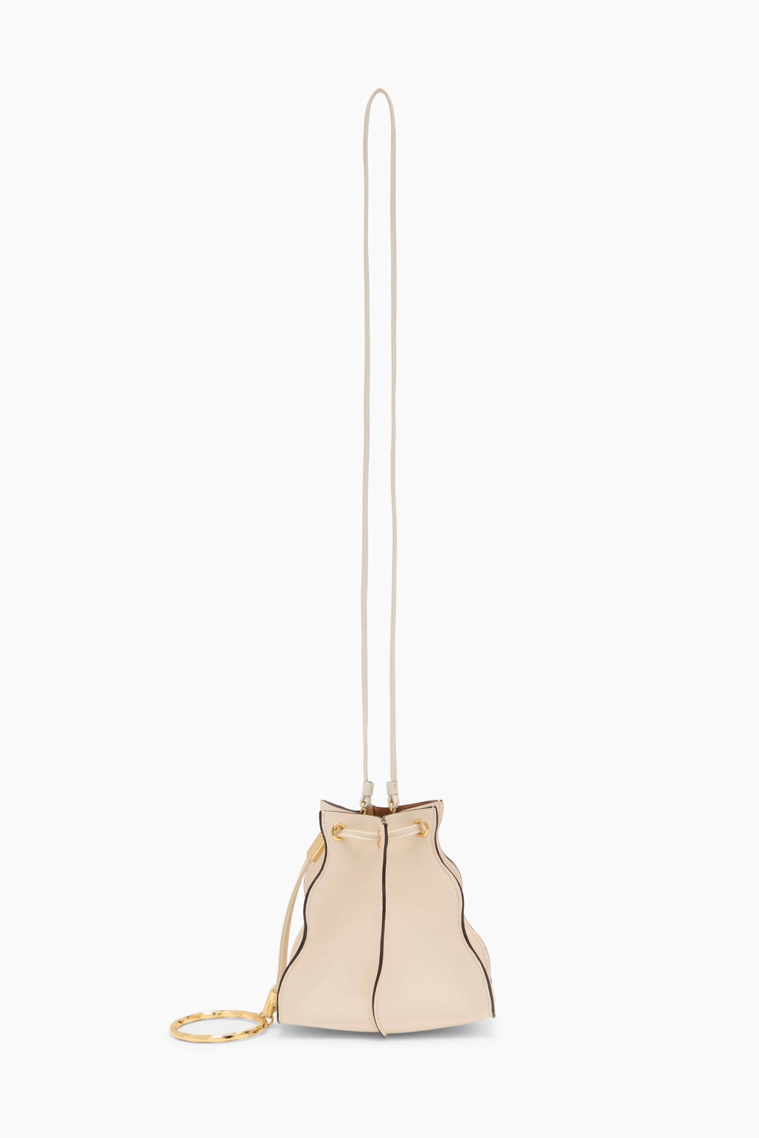Adria Pleated Wave Pochette - Cowrie