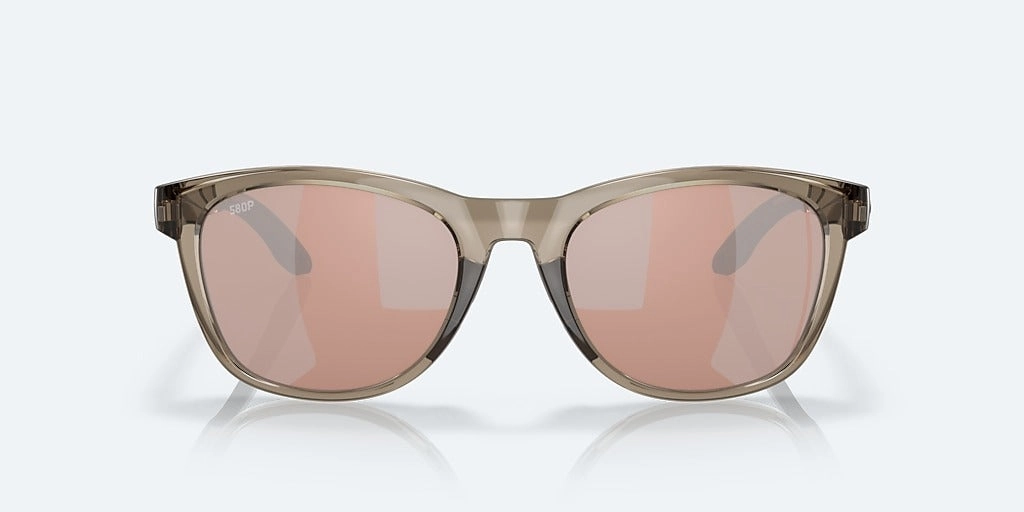 Aleta Taupe Crystal Frame with Copper Silver Mirror Lens 580G