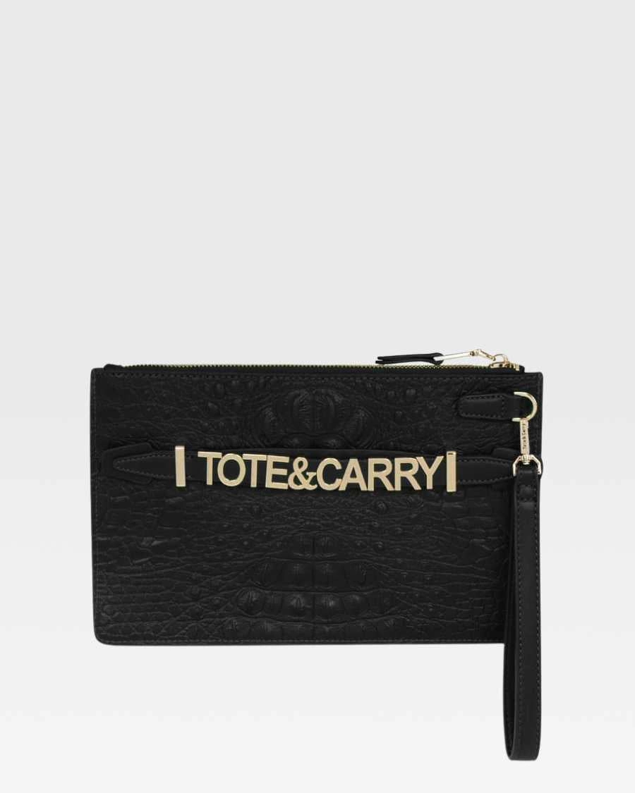 Apollo 2 Clutch Purse in Black