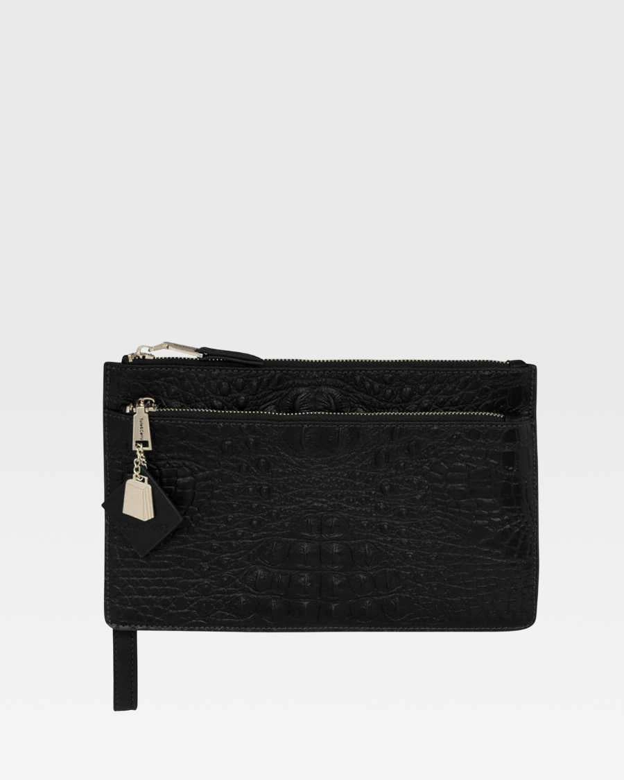 Apollo 2 Clutch Purse in Black
