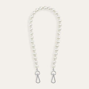 Aurora Strap | Pearl with Silver hardware