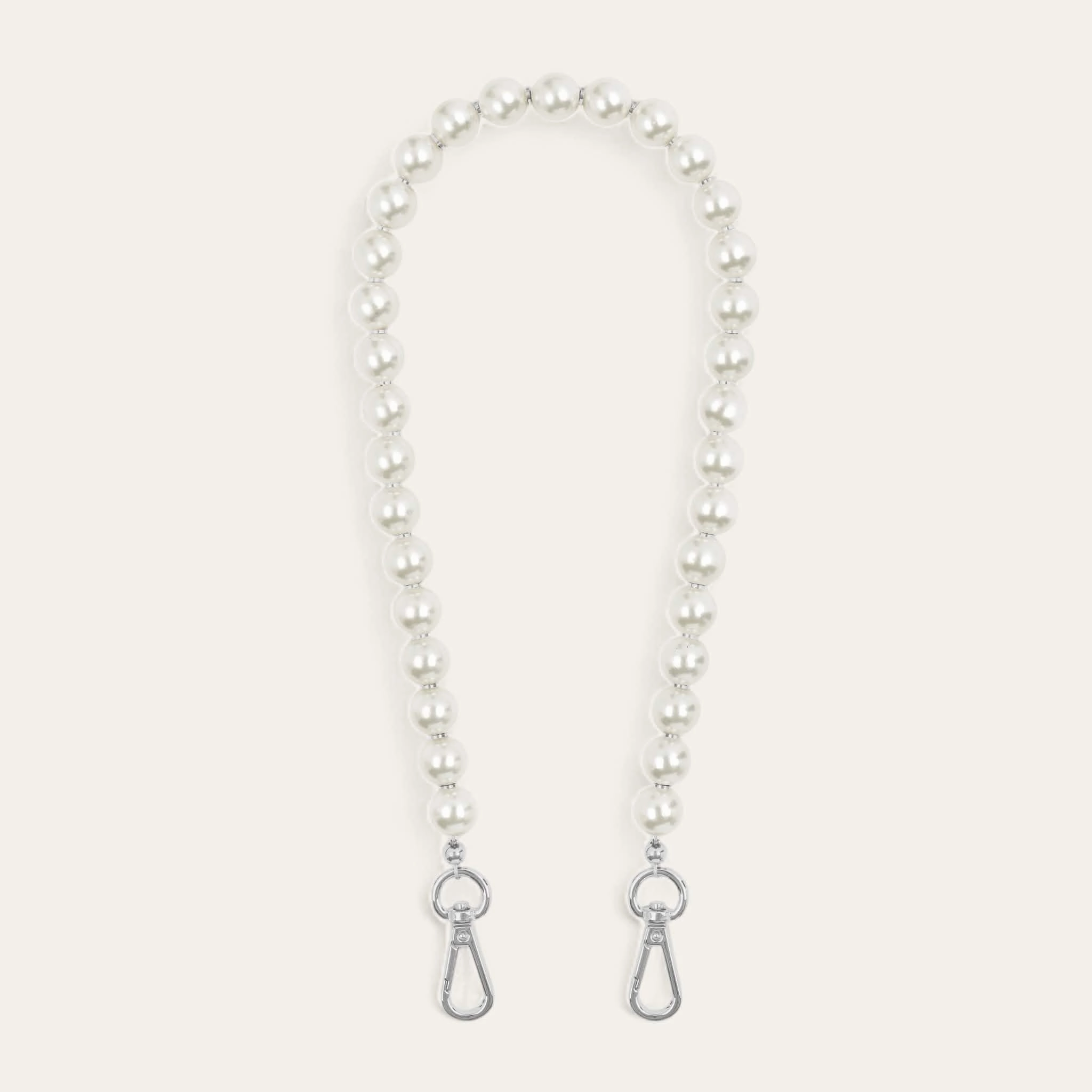 Aurora Strap | Pearl with Silver hardware