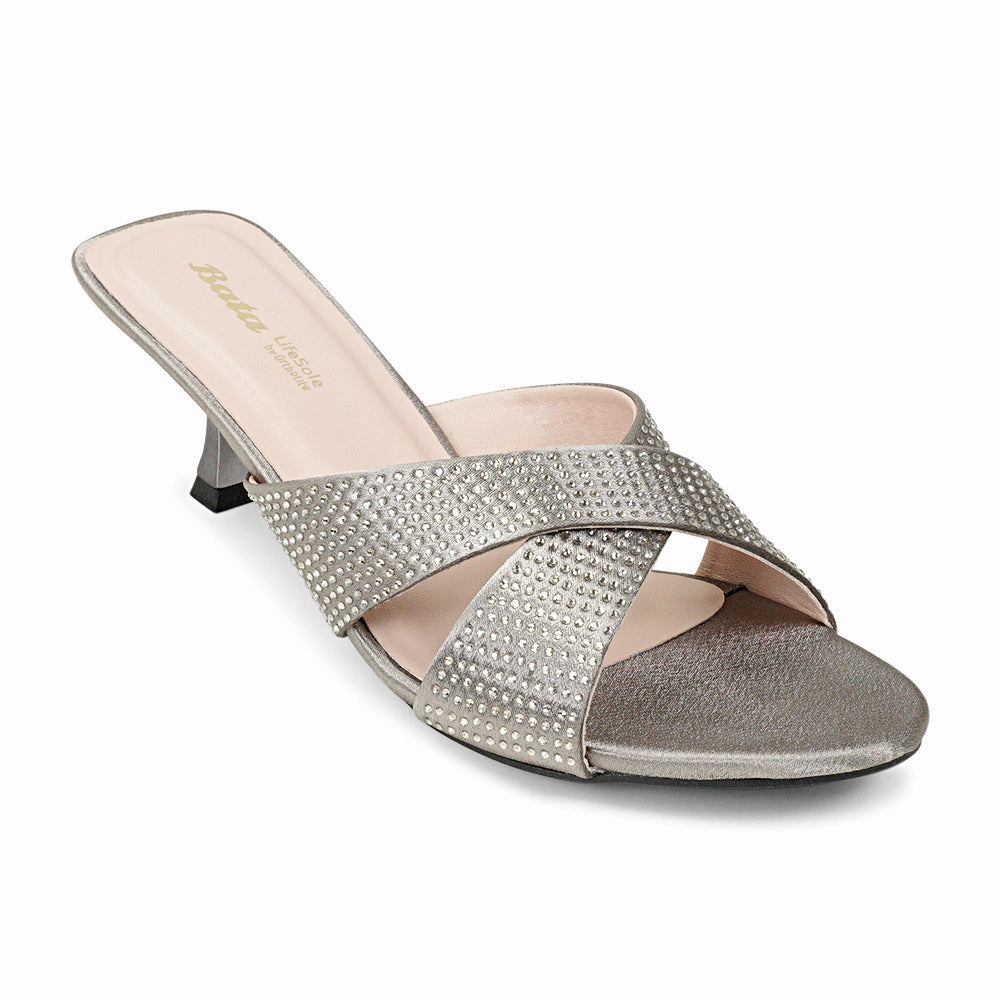 BATA (WOMEN) AURORA LADIES CHAPPALS KITTEN HEEL SLIPER