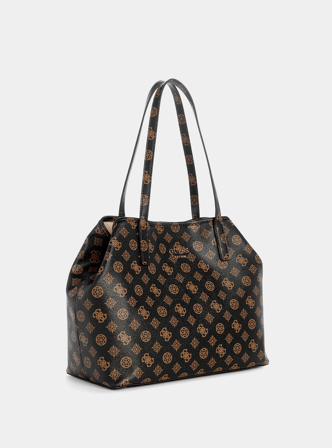 Brown Logo Vikky 2 in 1 Tote Bag