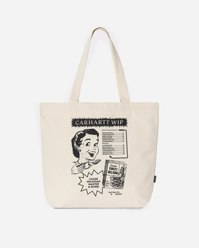 Canvas Graphic Tote Catalogue Print/Natural