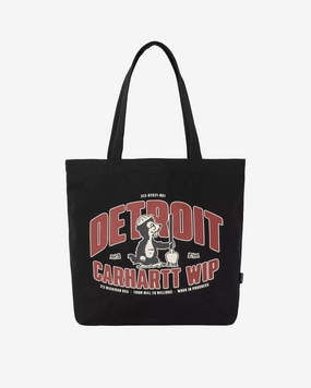 Canvas Graphic Tote Underground Print/Black
