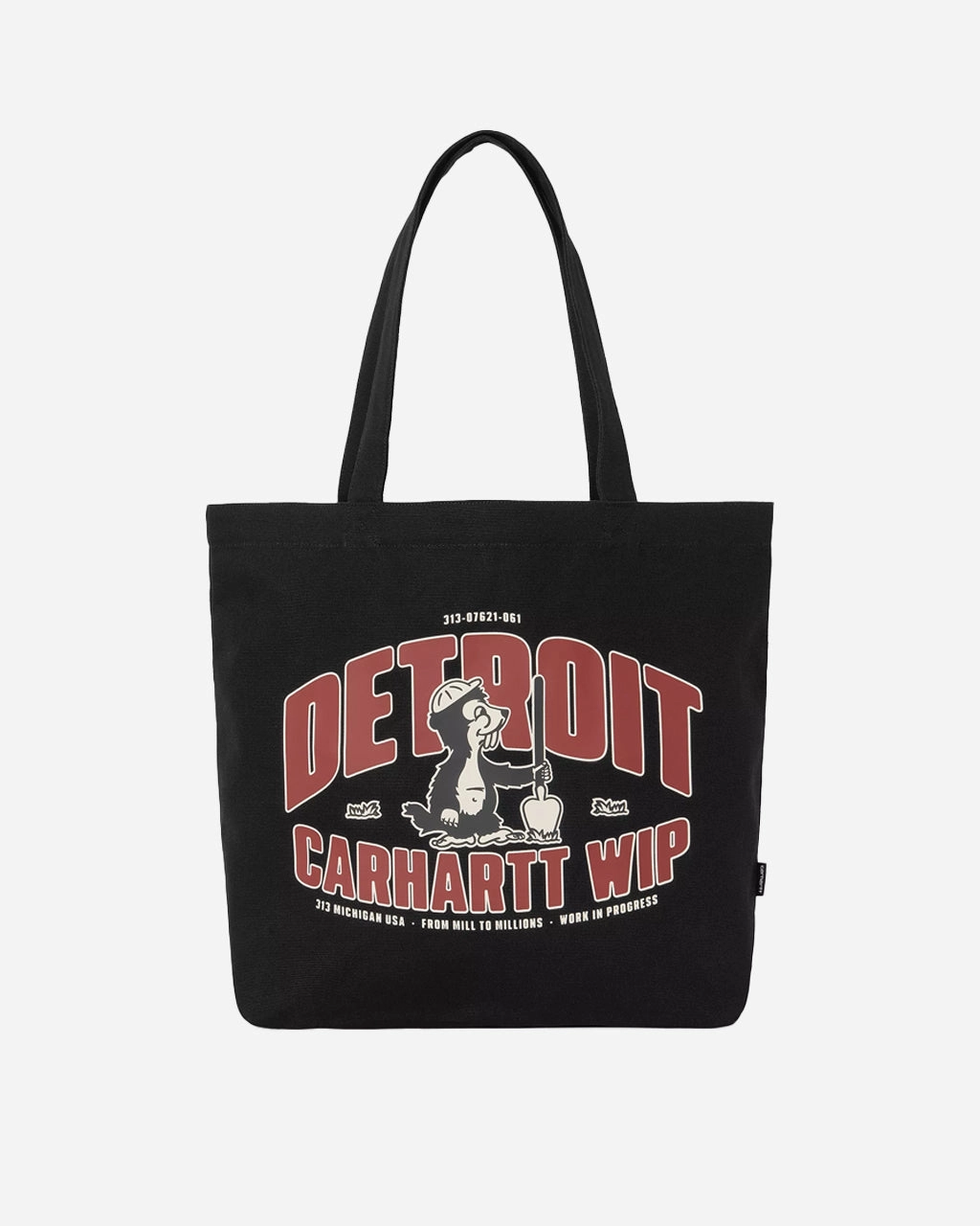 Canvas Graphic Tote Underground Print/Black
