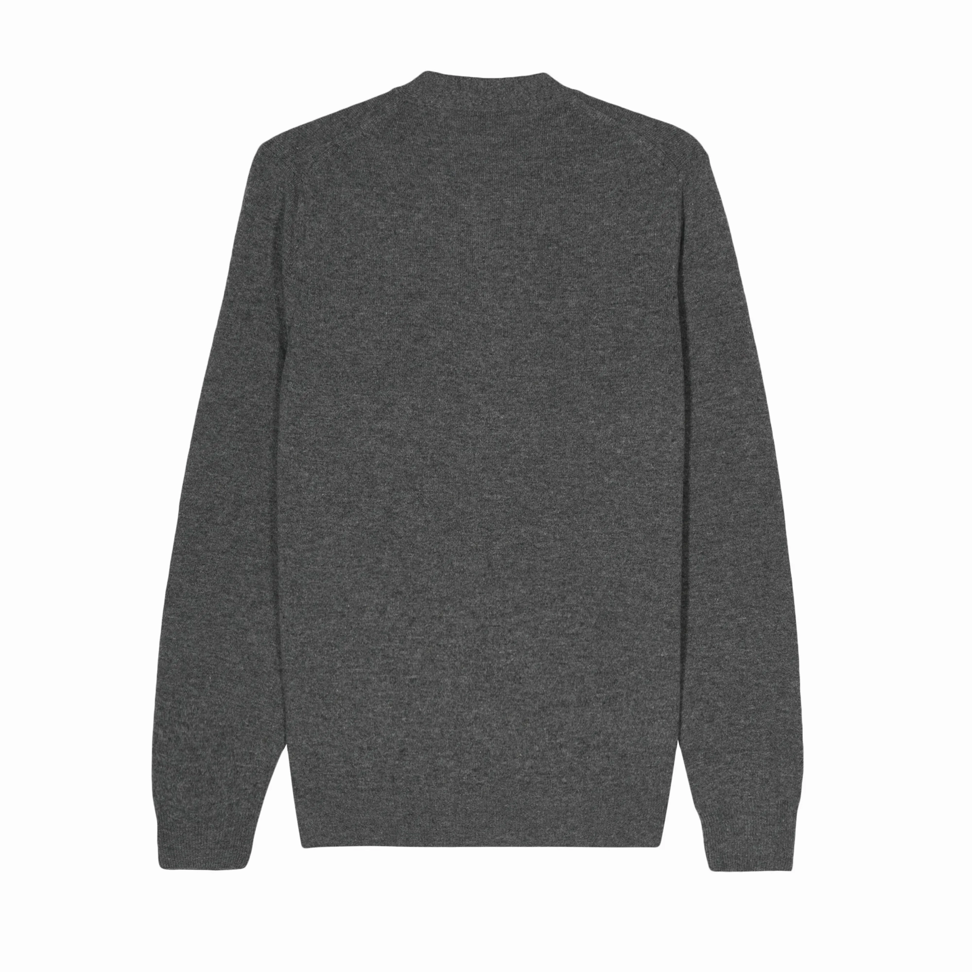 Comme Des Garcons Play Round-Neck Cardigan Red Emblem Grey AX-N007-051