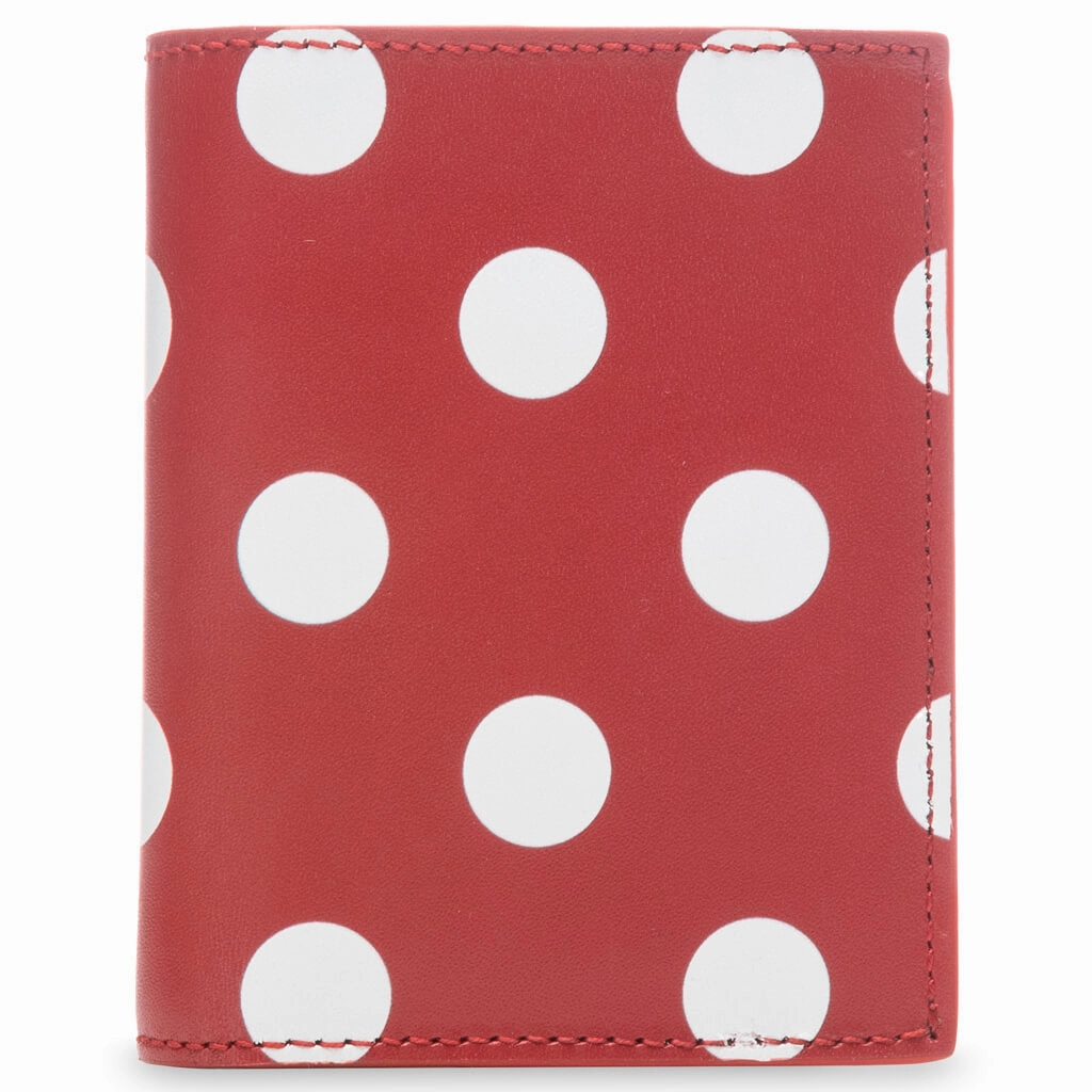 Comme des Garcons Polka Dots Wallet - Red