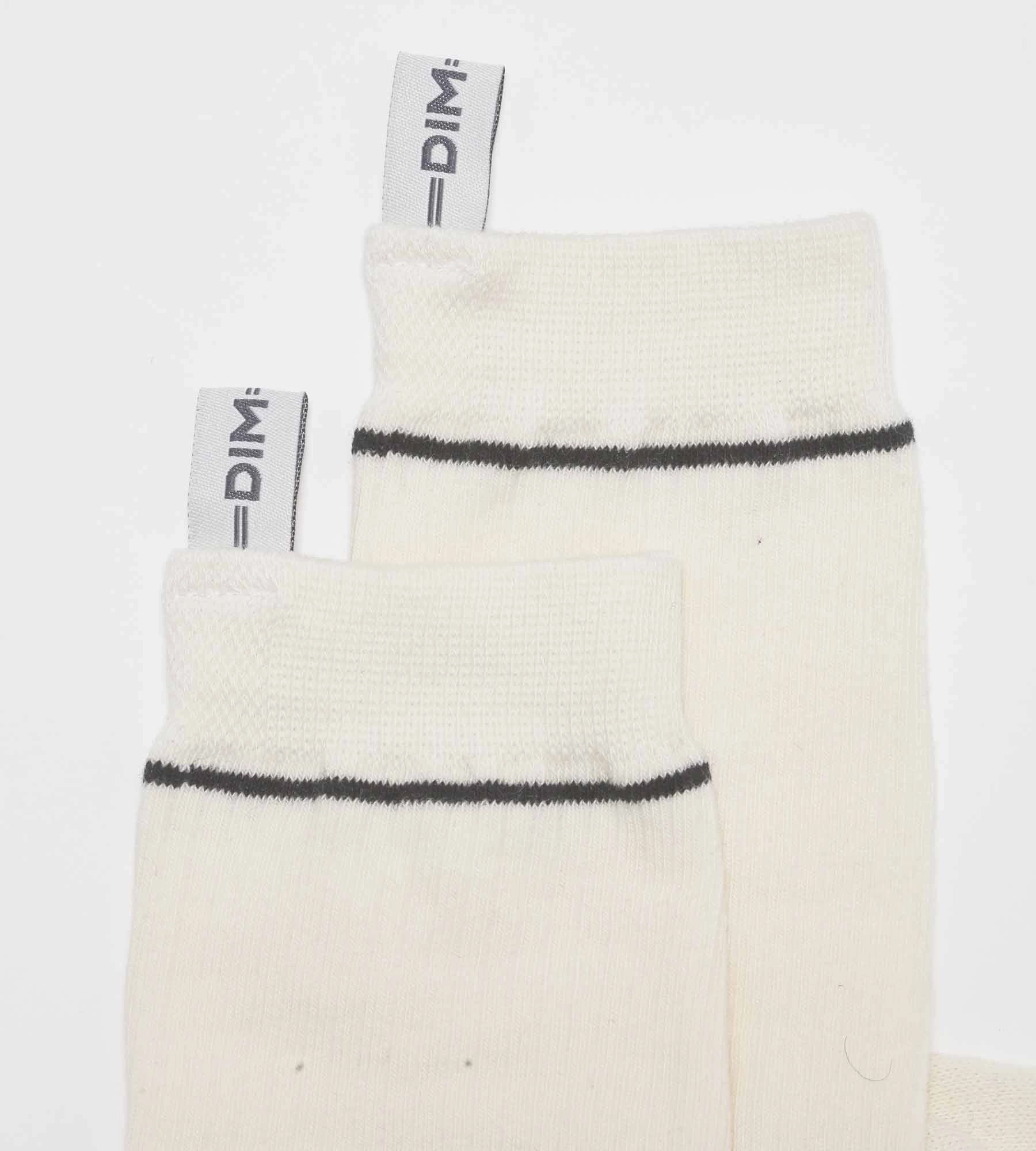 Cream Unisex Ribbed Modal Cotton Socks Dim Icons