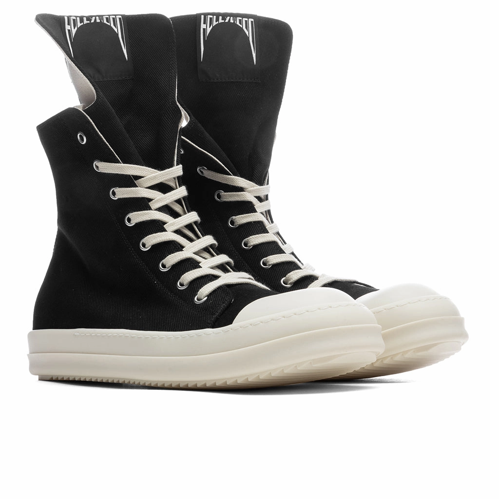 Denim Sneaks - Black/Milk