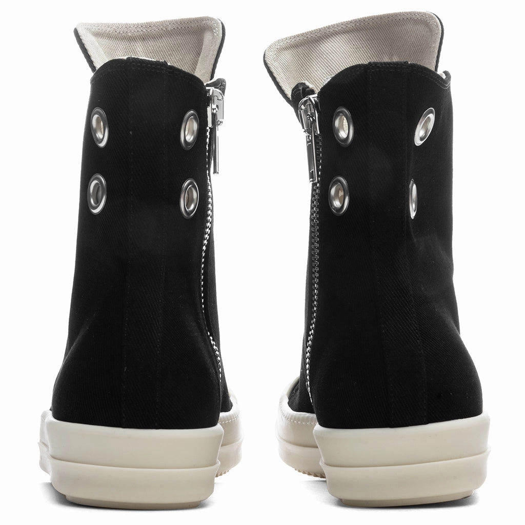 Denim Sneaks - Black/Milk