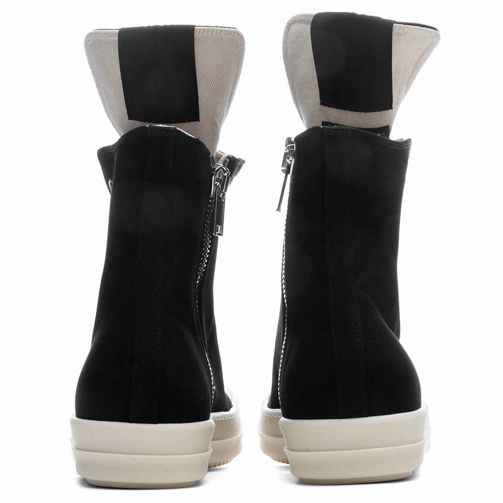 Denim Sneaks - Black/Milk