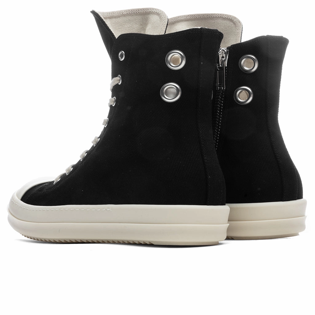 Denim Sneaks - Black/Milk