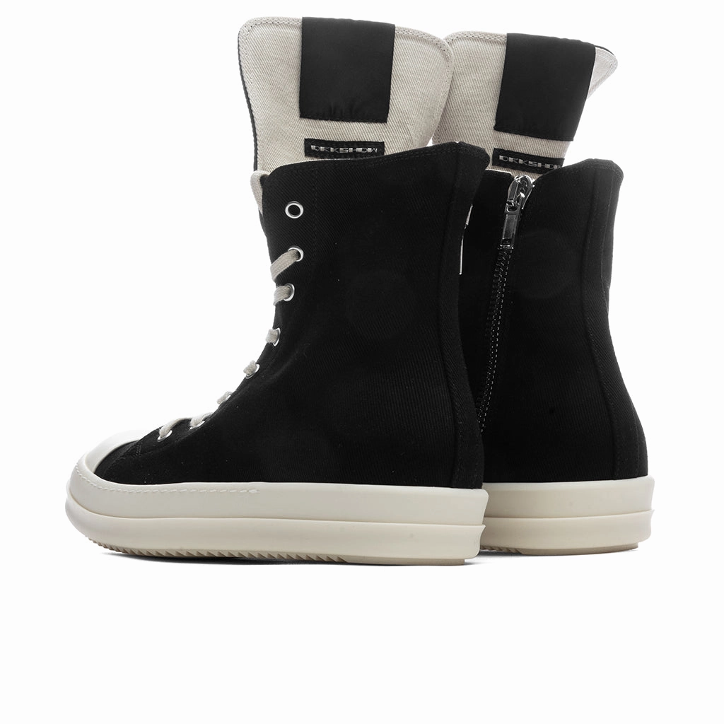Denim Sneaks - Black/Milk