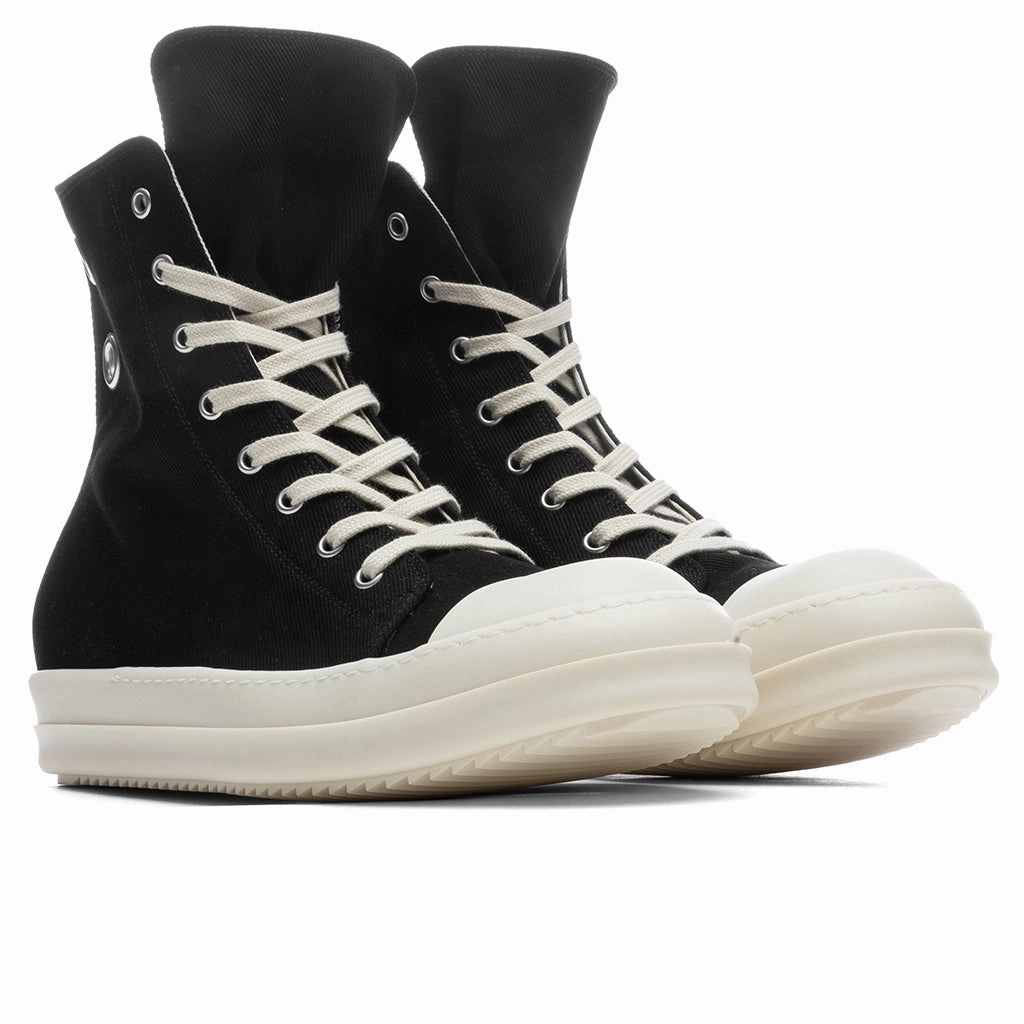 Denim Sneaks - Black/Milk