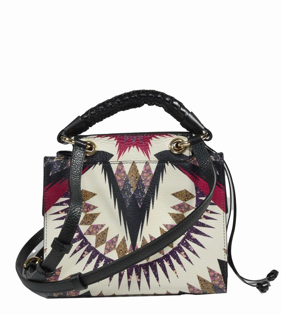Etro Logo Graphic Print Mini Top Handle Bag