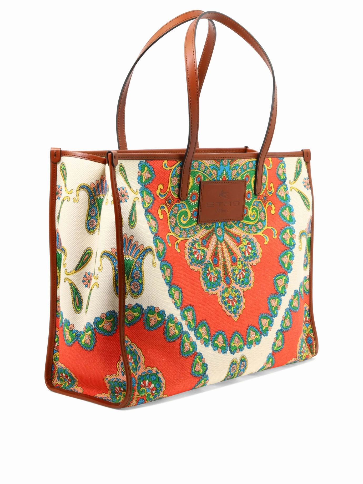 Etro Logo Patch Graphic Print Tote Bag