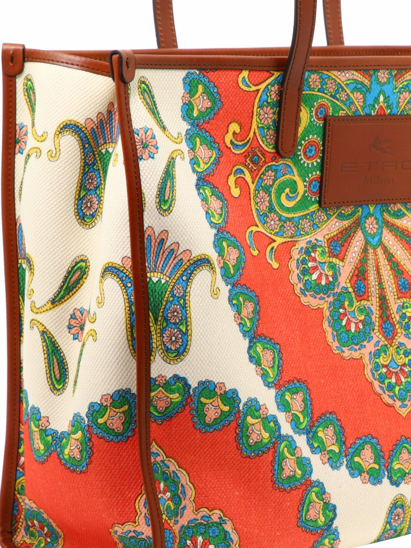 Etro Logo Patch Graphic Print Tote Bag