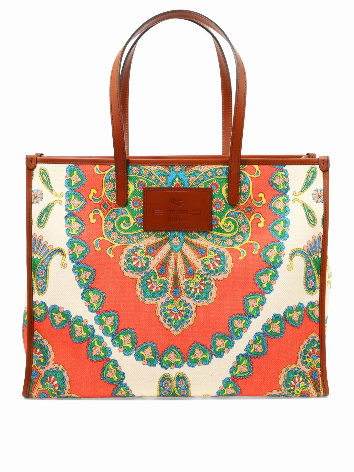 Etro Logo Patch Graphic Print Tote Bag