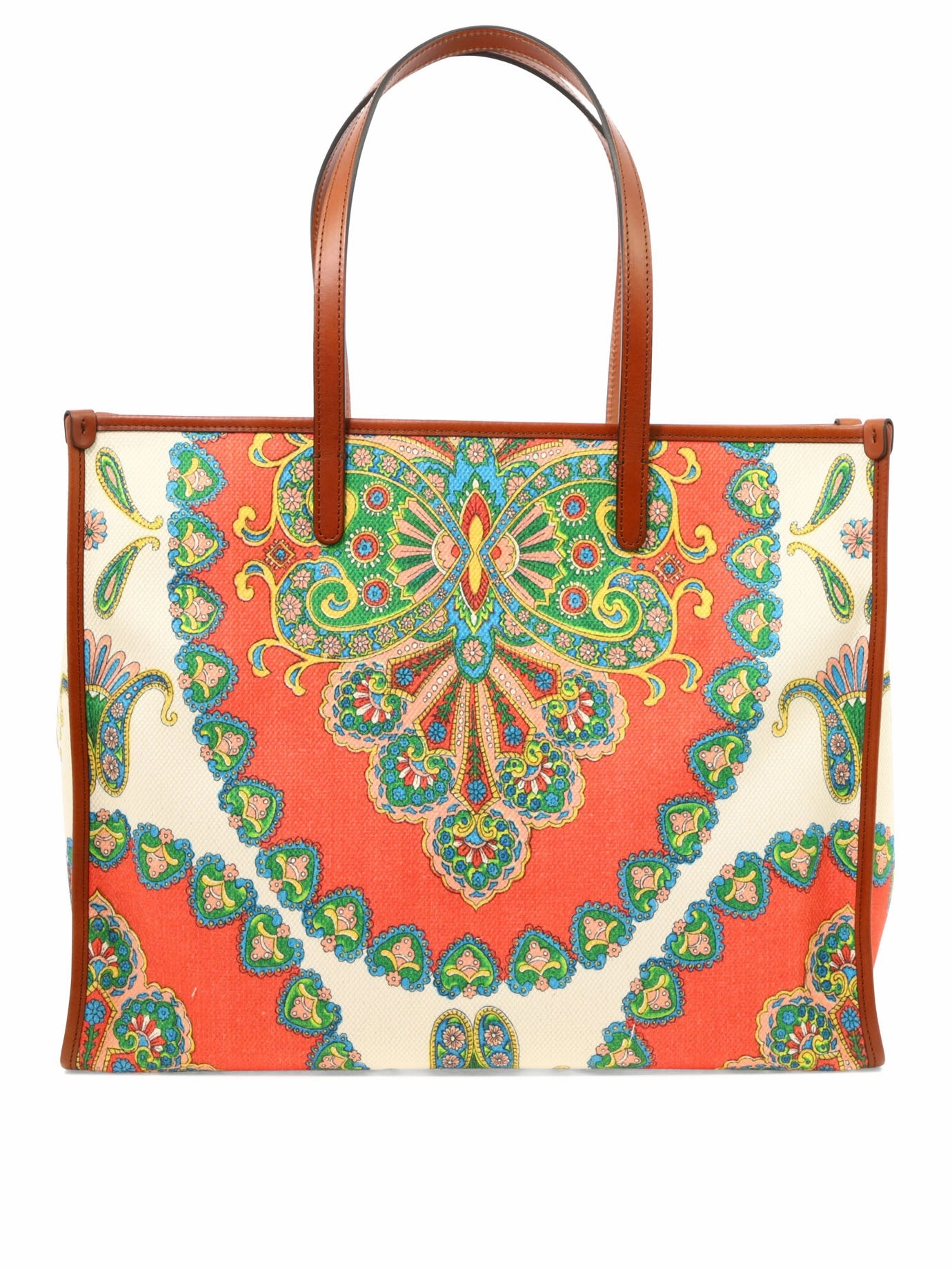 Etro Logo Patch Graphic Print Tote Bag