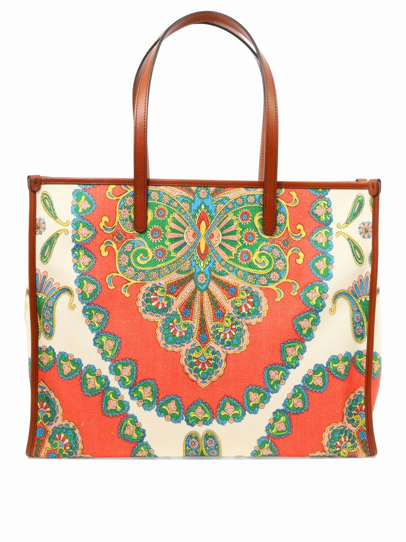Etro Logo Patch Graphic Print Tote Bag