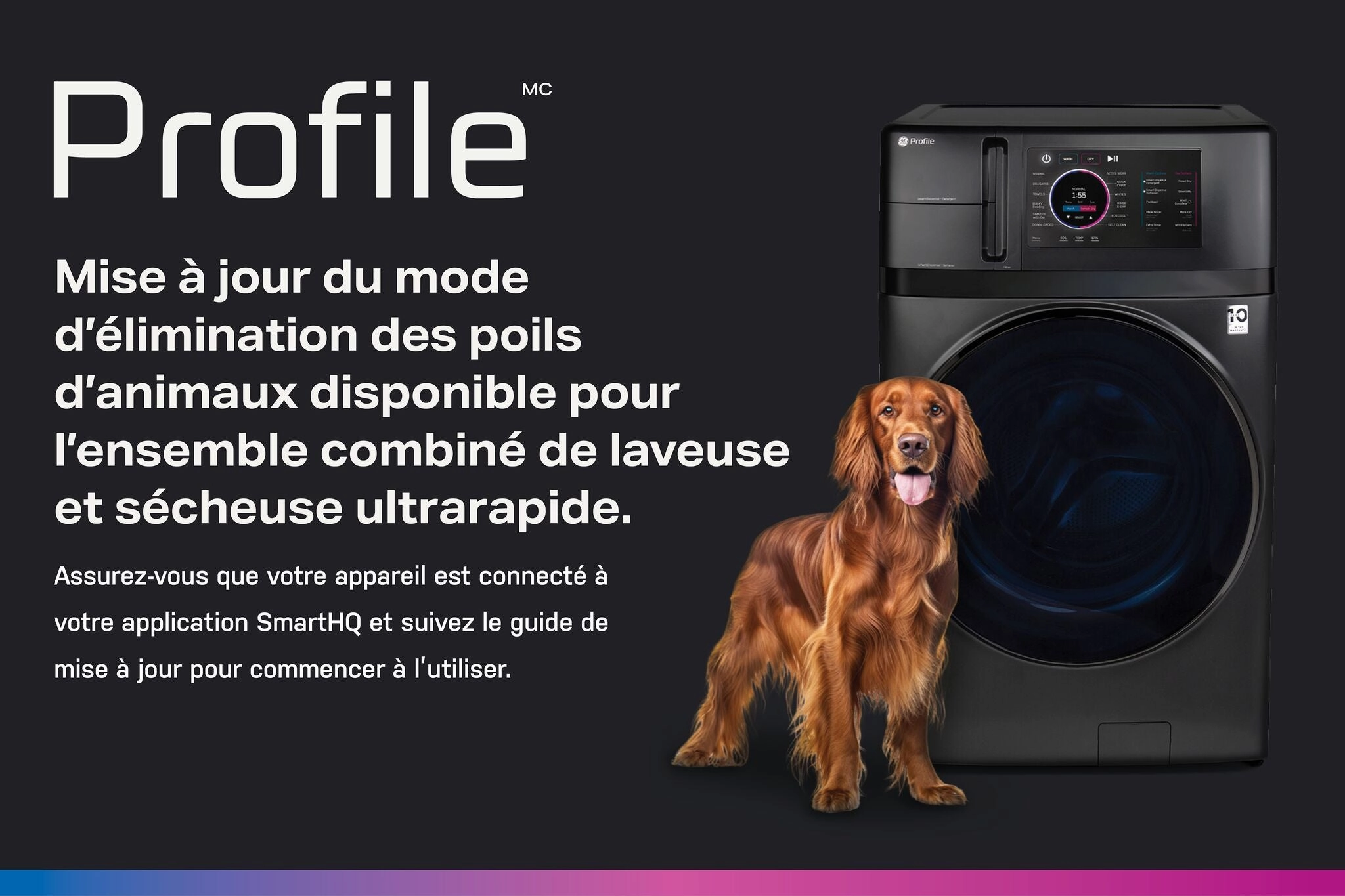 GE Profile Graphite 28" UltraFast All-in-One Washer/Dryer with Ventless Heat Pump (5.5 Cu.Ft.)- PFQ97HSPVDS