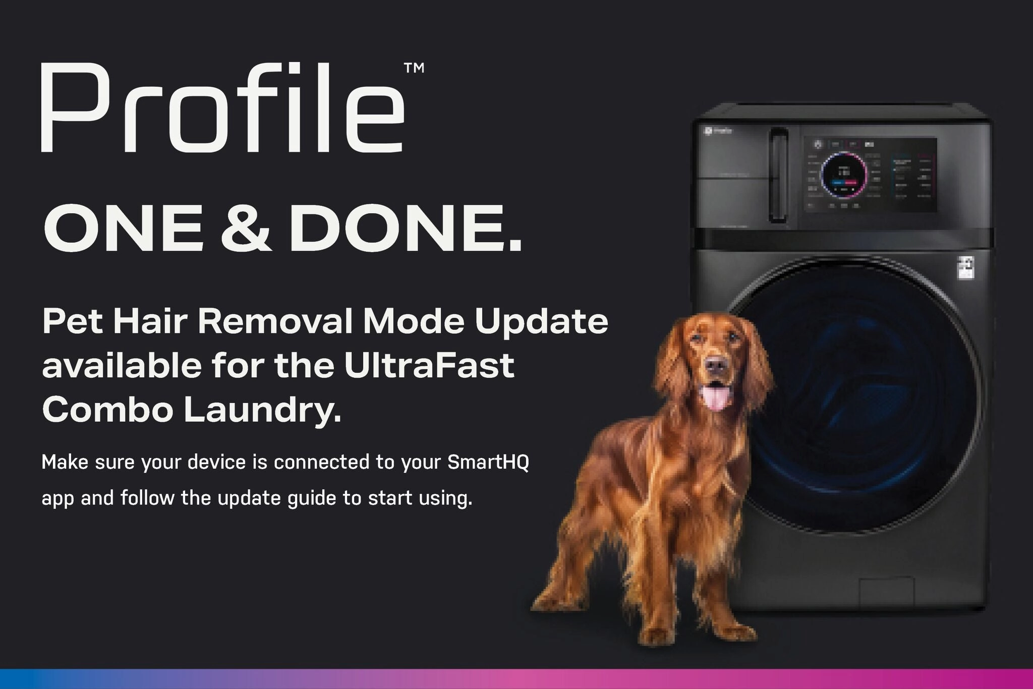 GE Profile Graphite 28" UltraFast All-in-One Washer/Dryer with Ventless Heat Pump (5.5 Cu.Ft.)- PFQ97HSPVDS