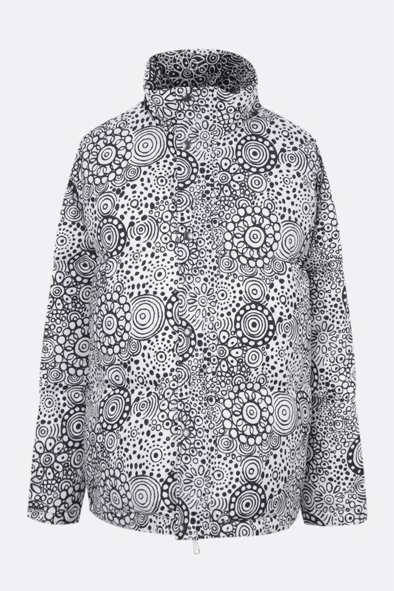 graphic print nylon down jacket
