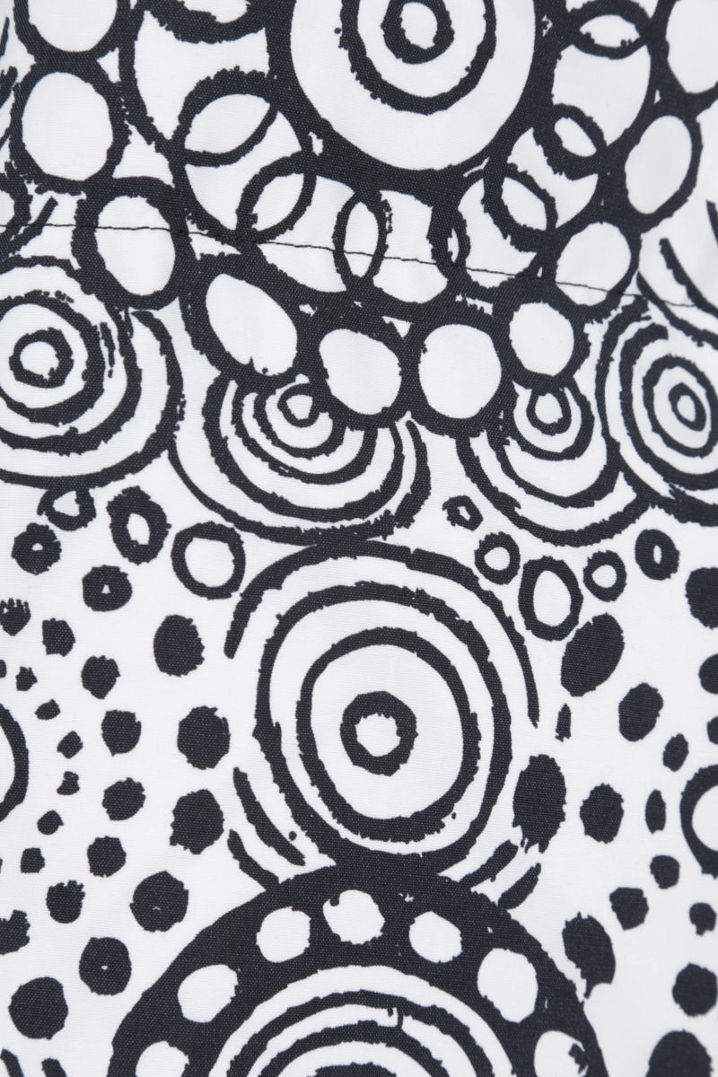 graphic print nylon down jacket