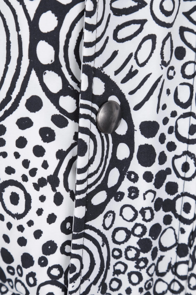 graphic print nylon down jacket