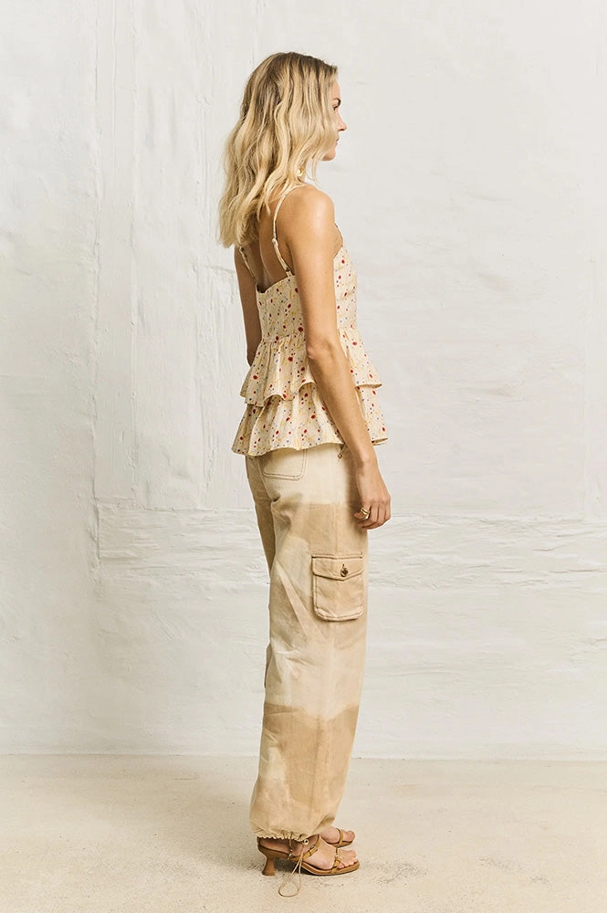 Helmstedt Ellie Cornflower Tiered Top