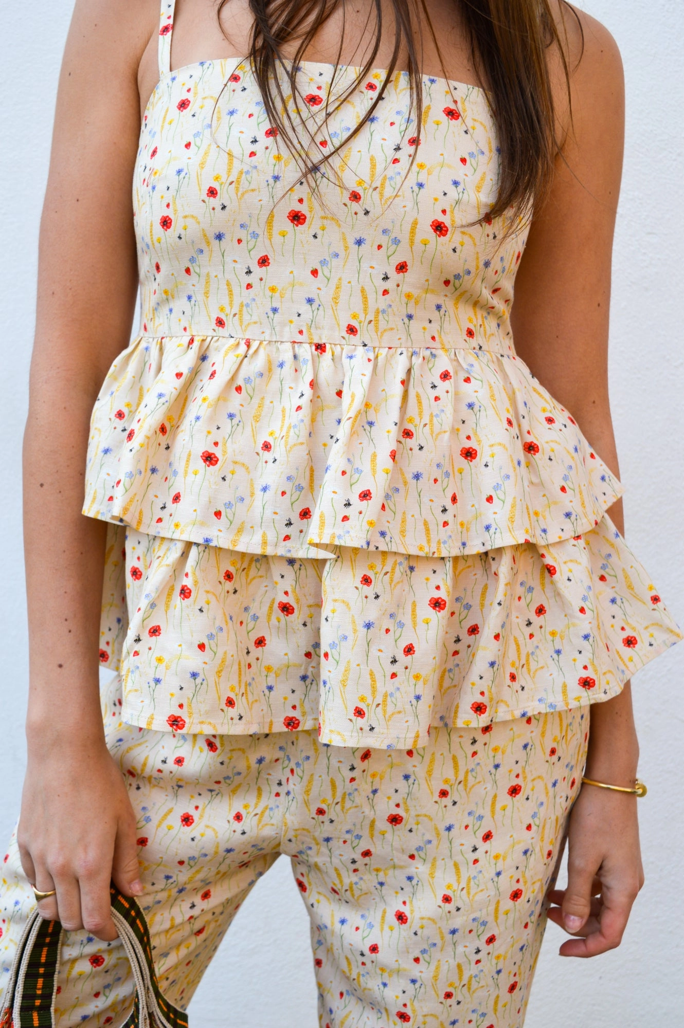 Helmstedt Ellie Cornflower Tiered Top