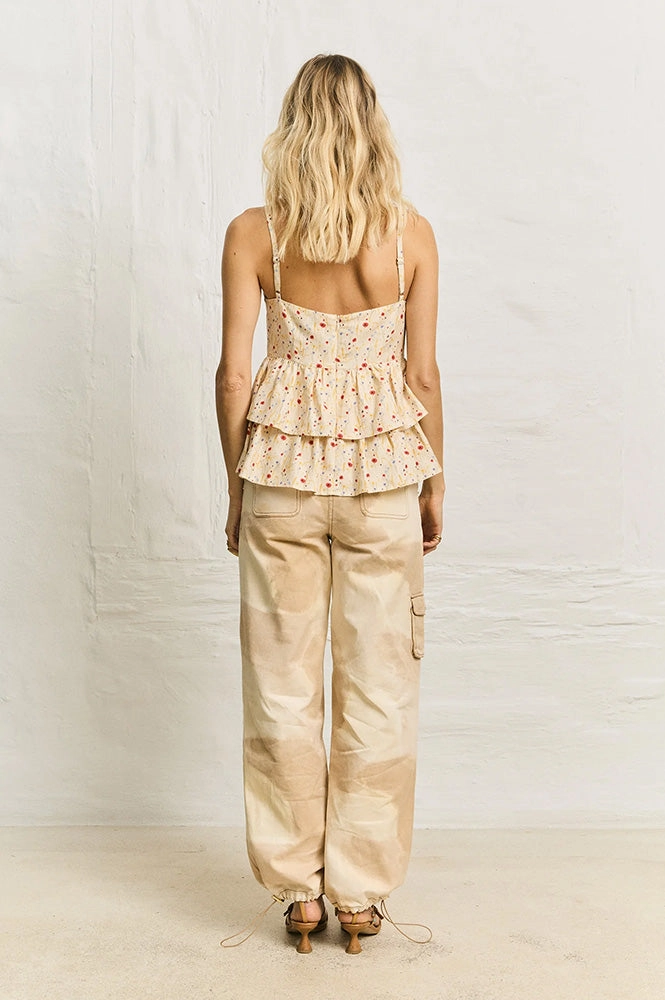 Helmstedt Ellie Cornflower Tiered Top