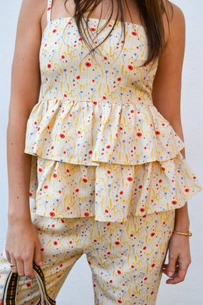 Helmstedt Ellie Cornflower Tiered Top