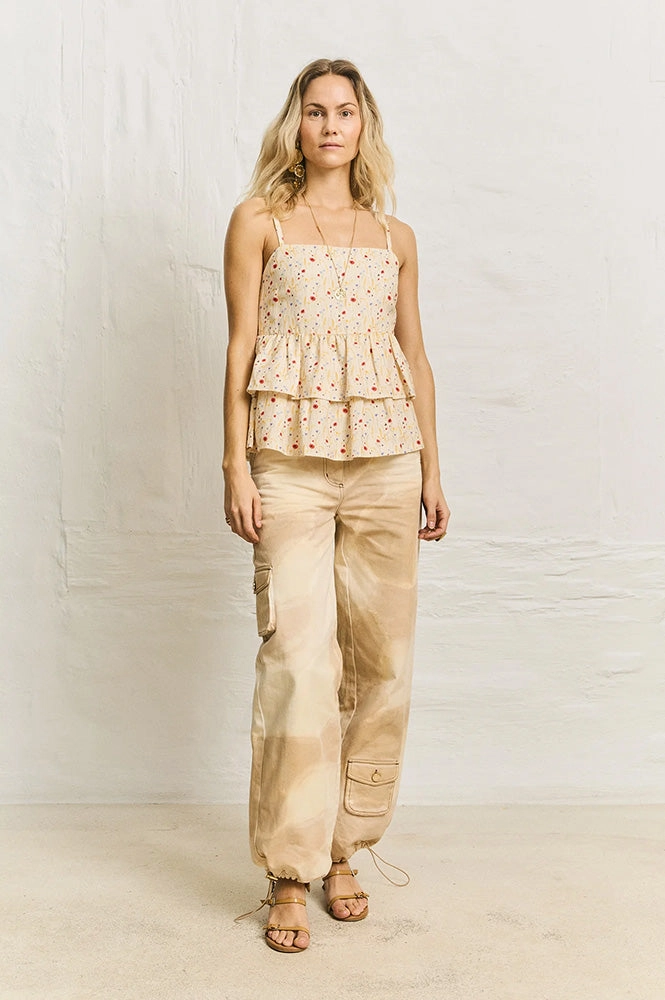 Helmstedt Ellie Cornflower Tiered Top