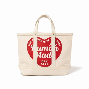 Human Made Canvas Tote Large White HM29GD004
