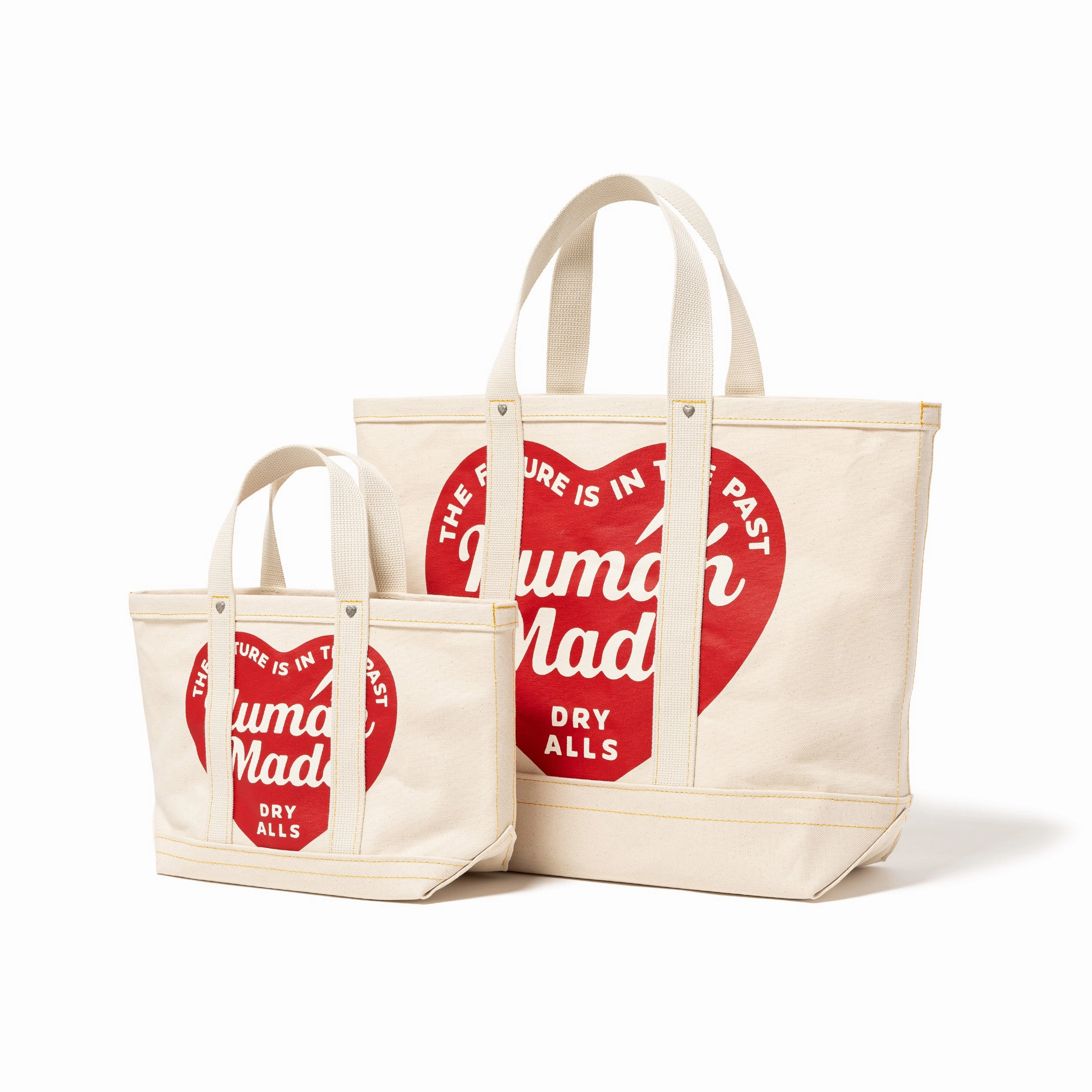 Human Made Canvas Tote Large White HM29GD004