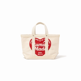 Human Made Canvas Tote Small White HM29GD005
