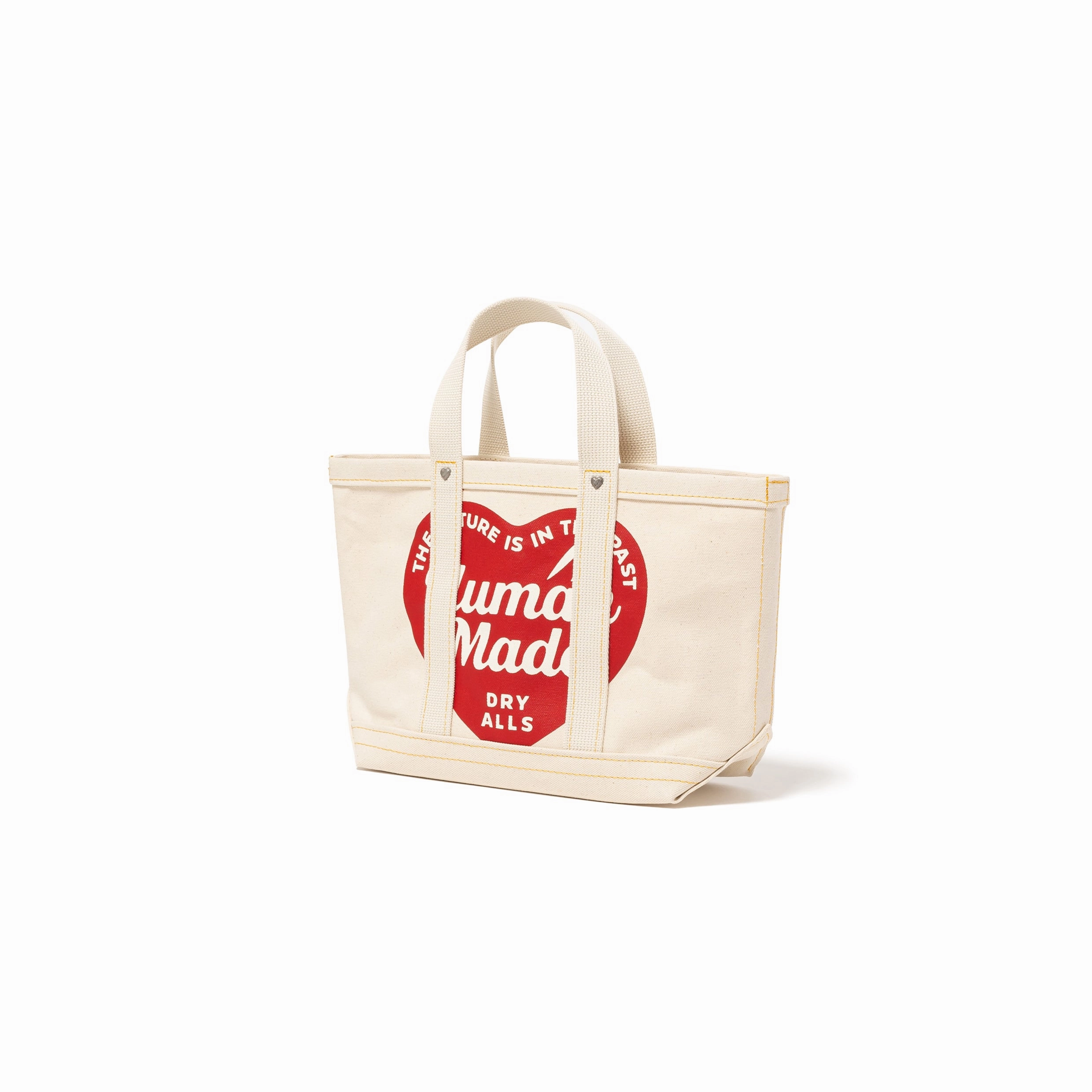Human Made Canvas Tote Small White HM29GD005