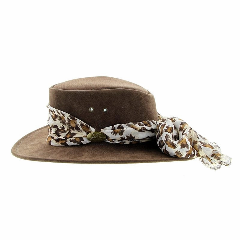Jacaru Hats Jillaroo Suede - Brown