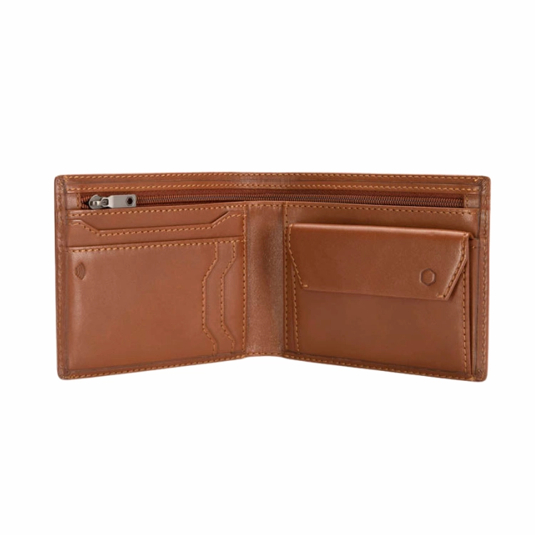 Jekyll & Hide Medium Bifold Wallet With Coin - Tan