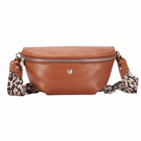 Jekyll & Hide Osaka Slim Ladies Leather Waist Bag - Tan